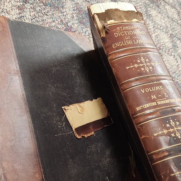 Vintage Leather Bound Books  Antique Standard Dictionary of the English Language - Picture 7 of 11